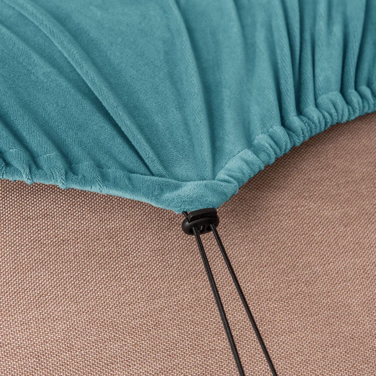 Stretch Velvet Sofa Cover with Elastic Adjustment Band A935