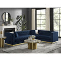 Navy Velvet Corner Sectional Sofa M507
