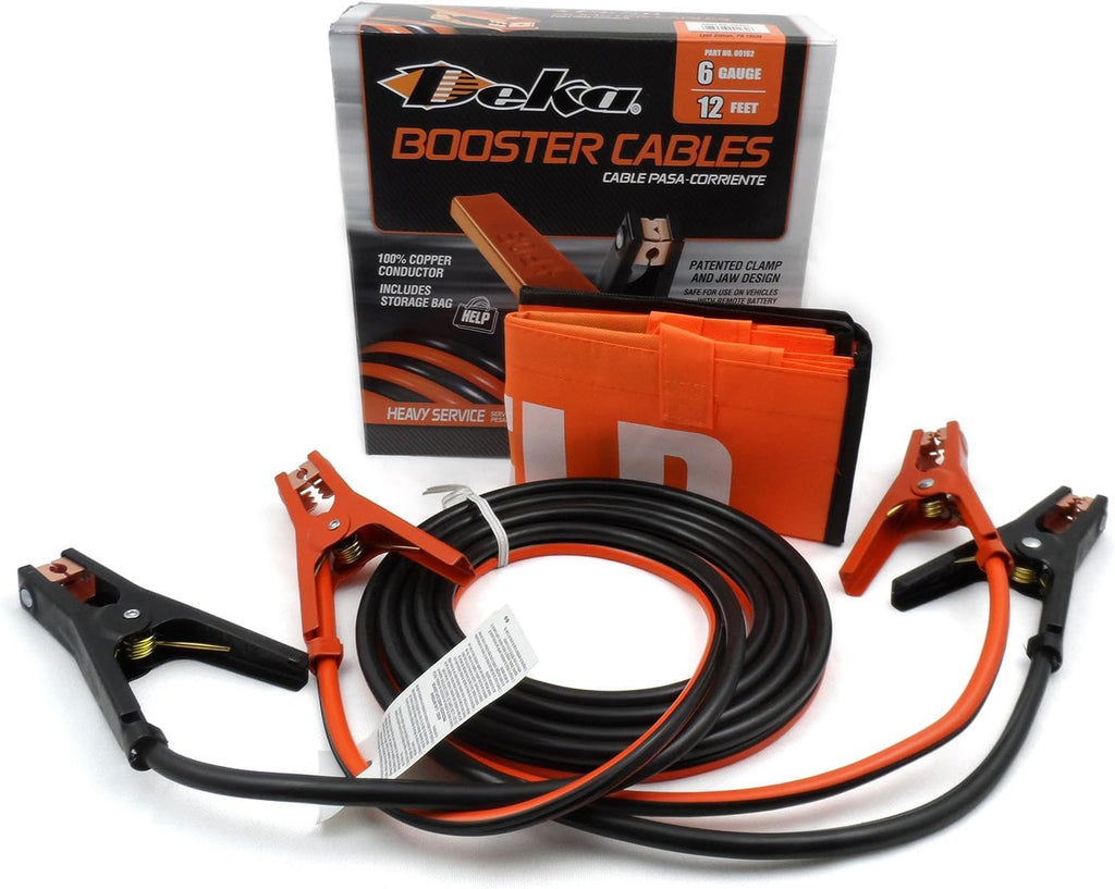 CABLE, BOOSTER DUAL 6 GA 12' BLK/ORG V474562