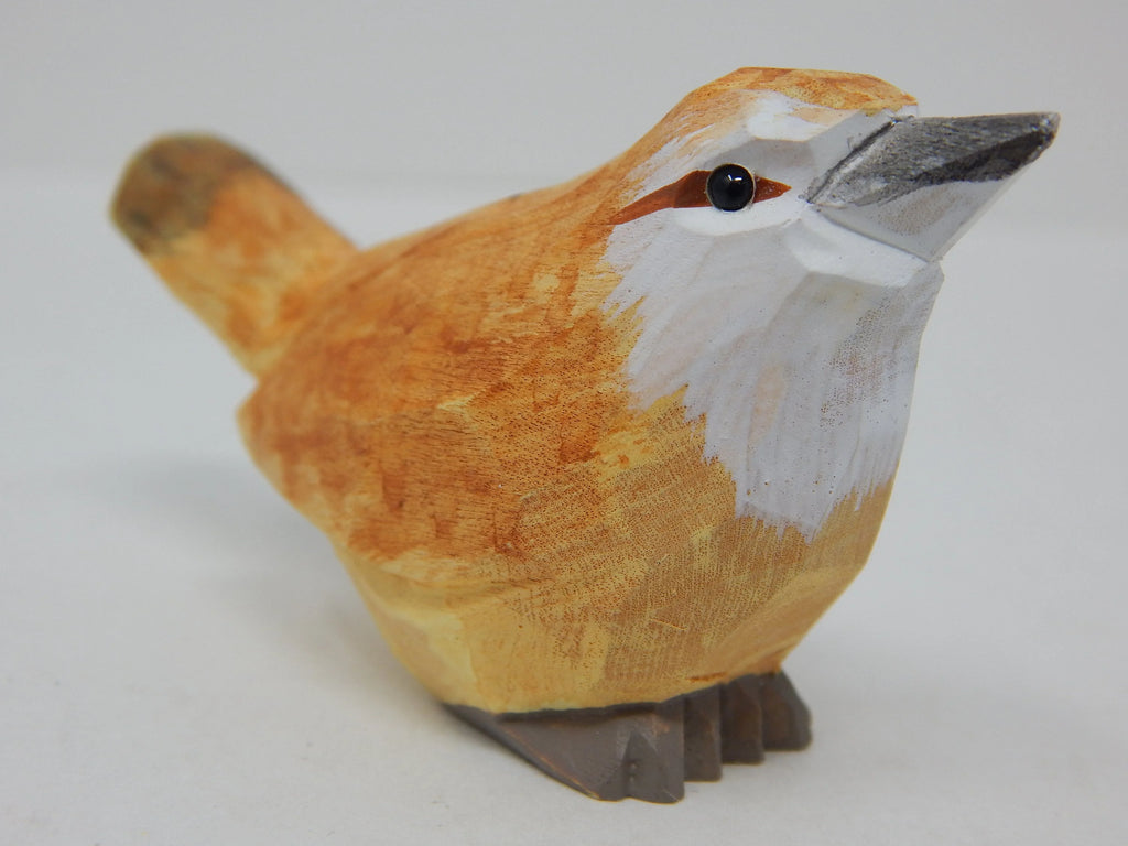 Wood Figurine Statue Handmade Carving V2612