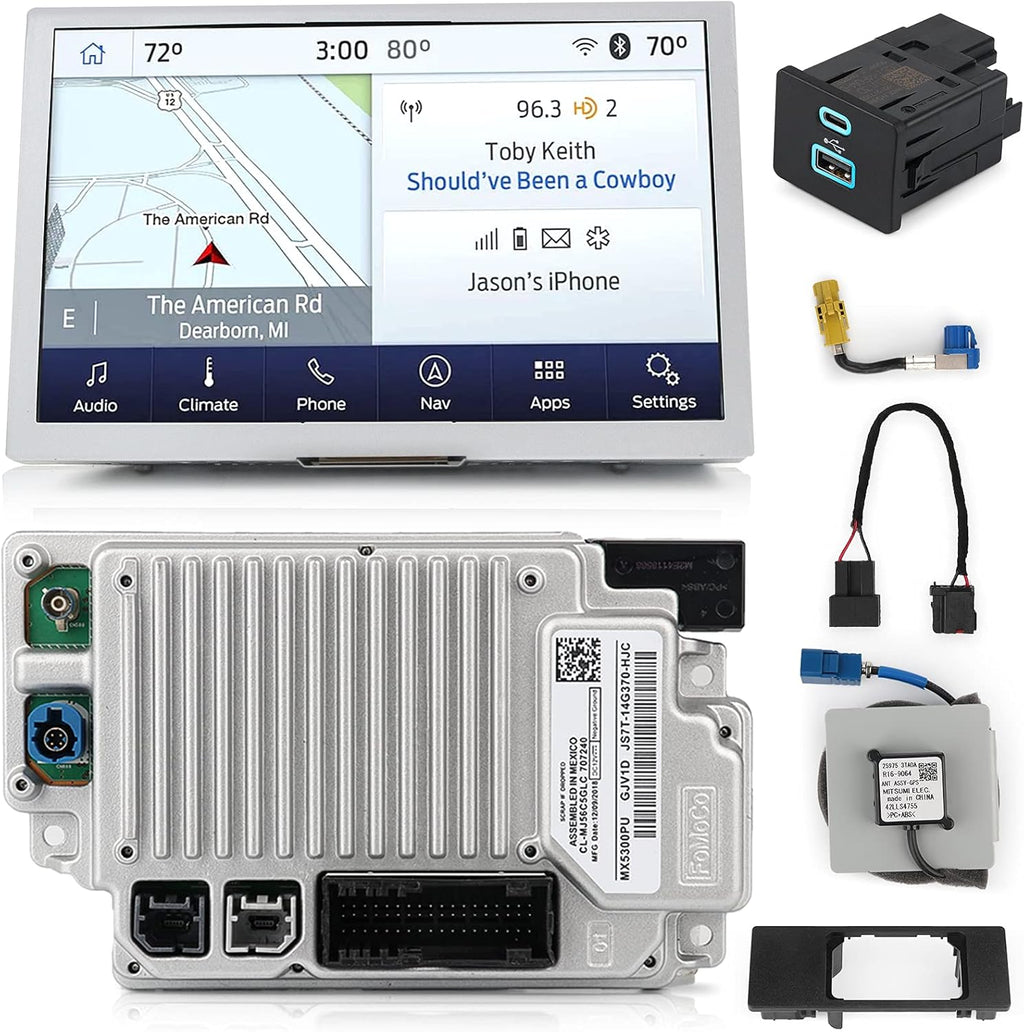 8 inches Sync 3 Upgrade Kit with USB Hub and APIM Module D412