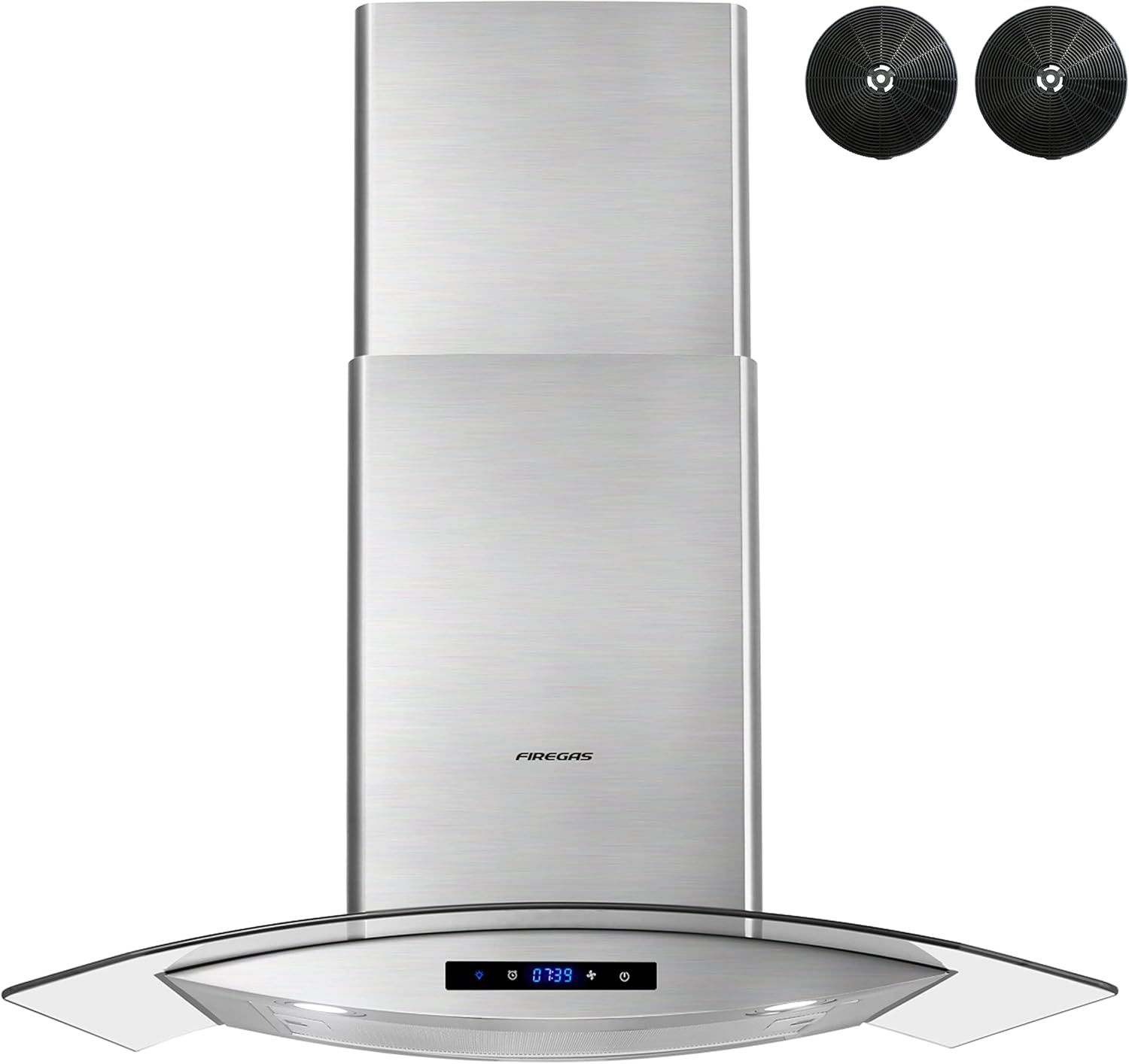 30 inch Wall Mount Range Hood with Ducted Exhaust Vent, Stainless Steel H5104