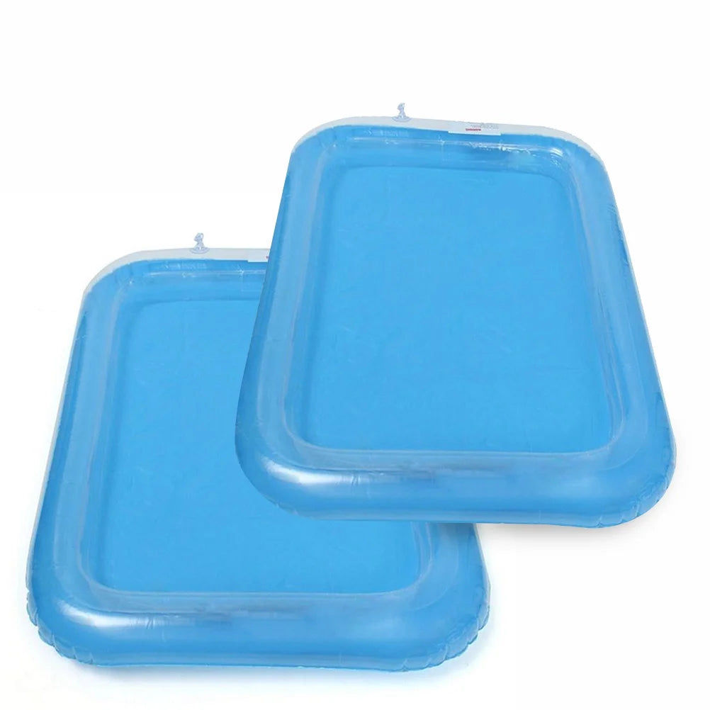 Blue Inflatable Sandbox Play Sand Toy Tray J43926