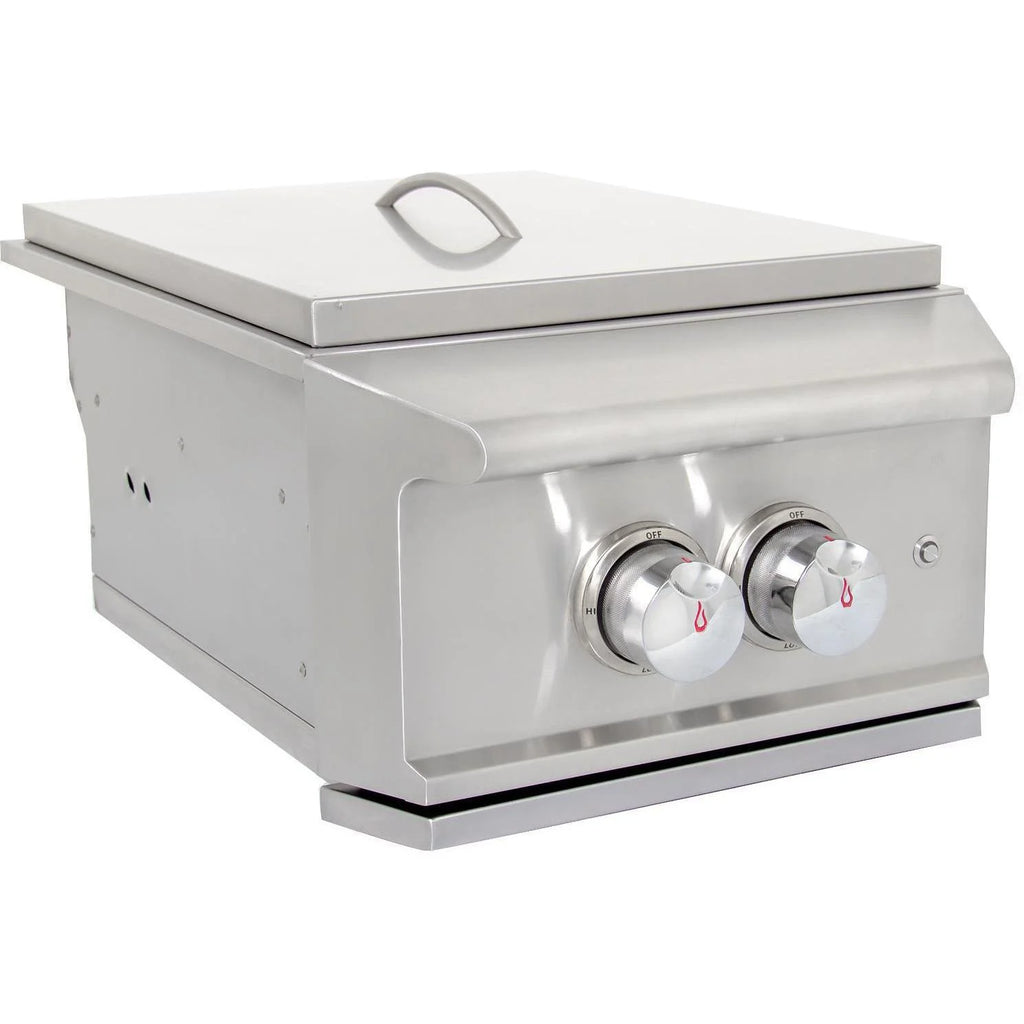 Built-In Liquid Propane Power Burner With Wok Ring, Stainless Steel Lid J246