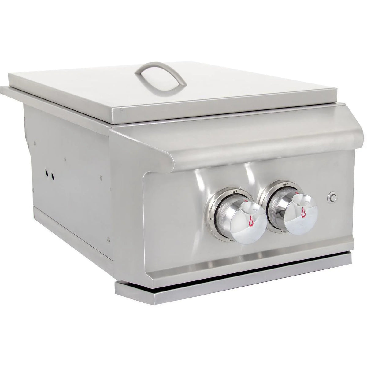 Built-In Liquid Propane Power Burner With Wok Ring, Stainless Steel Lid J246