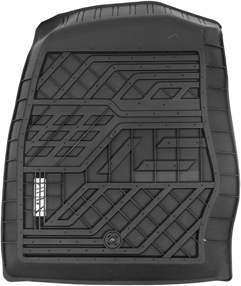 3D Design All Weather TPE Floor Liners for Ford Explorer 2019 2021, 1st and 2nd Row Black P4941