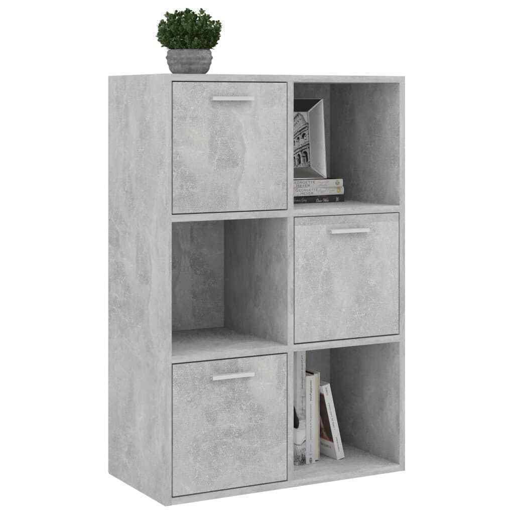 Concrete Gray Chipboard Storage Cabinet F6357