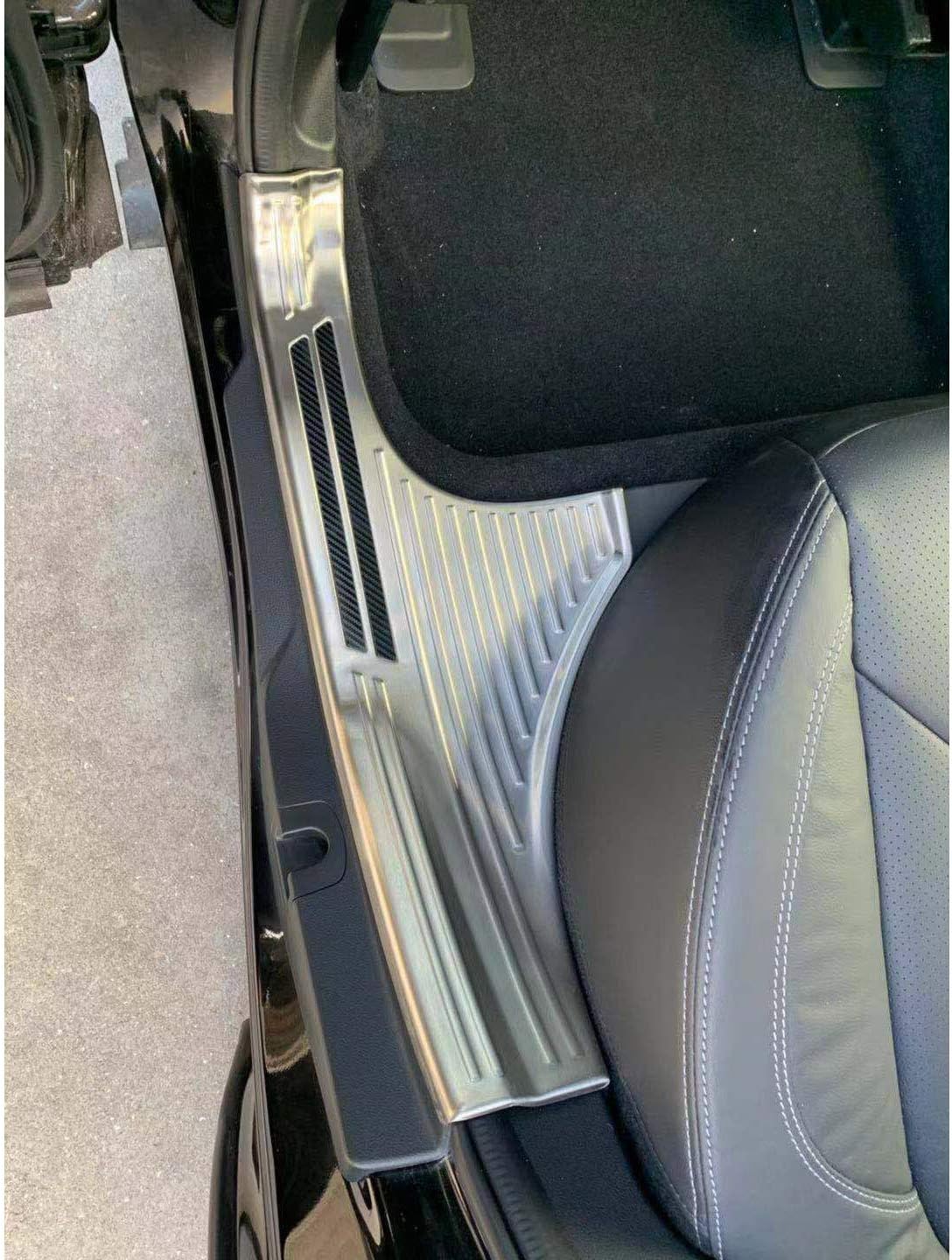 Silver Stainless Door Sill Scuff Plate Guard Cover Trims B498