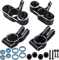 Red Aluminum Front Steering Blocks & Rear Hubs Stub Axle Carriers Knuckles for 1/8 ARRMA Typhon 6S, 1/7 Infraction Limitless Mojave 6S BLX Upgrades, Replaces AR330187 AR330193 Z6118