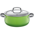 Low Casserole Pan with Lid, 4.5 Quart Q299