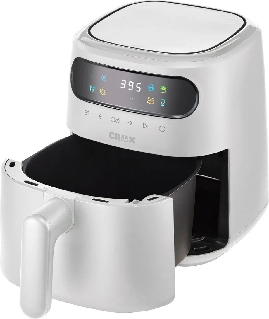 3-qt. Digital Air Fryer Kit with TurboCrisp - White D726136