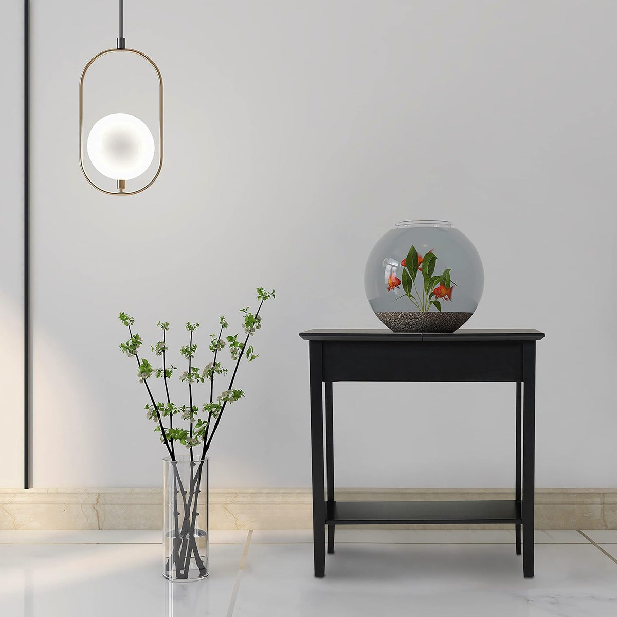 Flip Top End Table Wooden Sofa Side Table with Storage and Shelf O965866