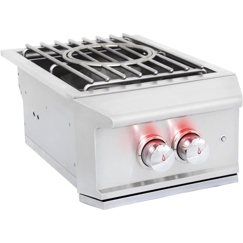 Built-In Liquid Propane Power Burner With Wok Ring, Stainless Steel Lid J246