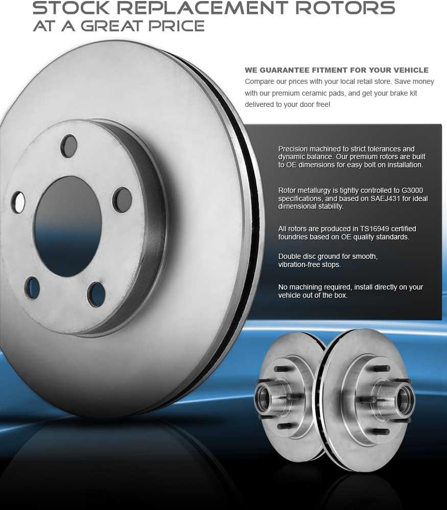 Premium OE Brake Disc Rotors and Metallic Brake Pads D4236