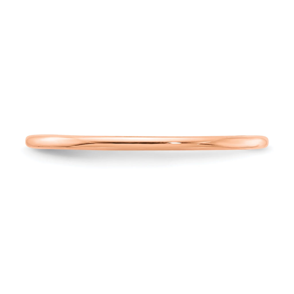 10K Rose Gold Stackable Band Ring J5692