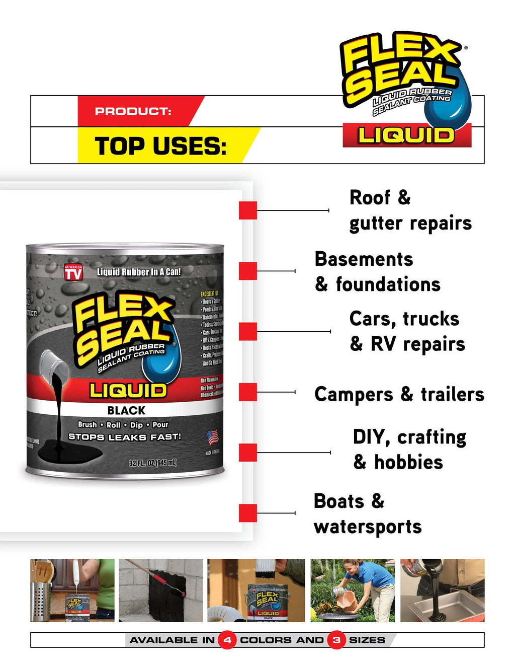 Clear Liquid Rubber Sealant Coating, 16 oz W33847