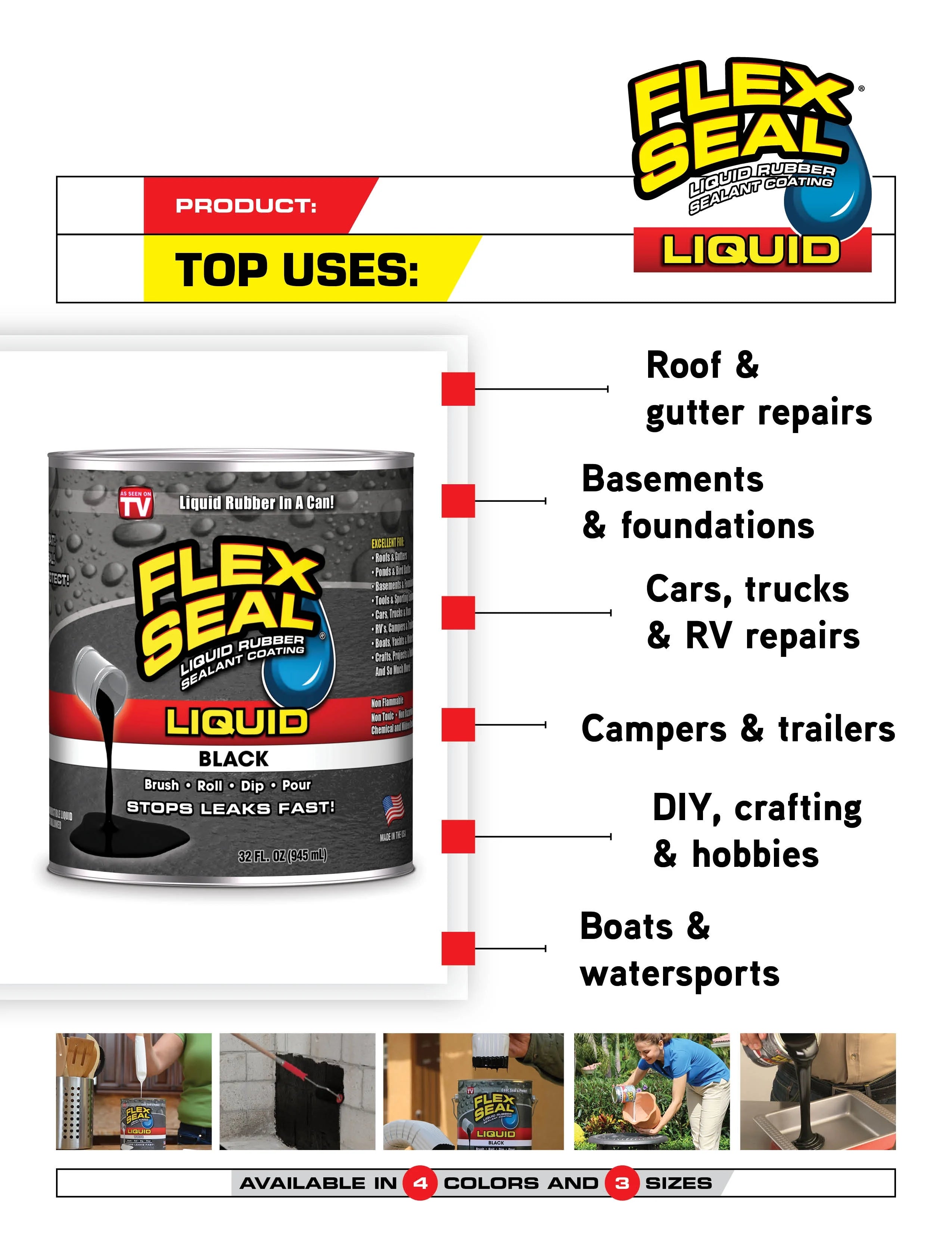 Clear Liquid Rubber Sealant Coating, 16 oz W33847