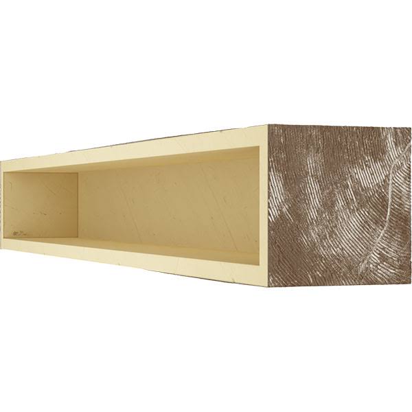 Pecky Cypress Faux Wood Fireplace Mantel, Vintage Mahogany B235843