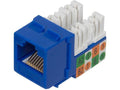 Cat6 RJ45 Keystone Jack Blue (100 Pack) M527