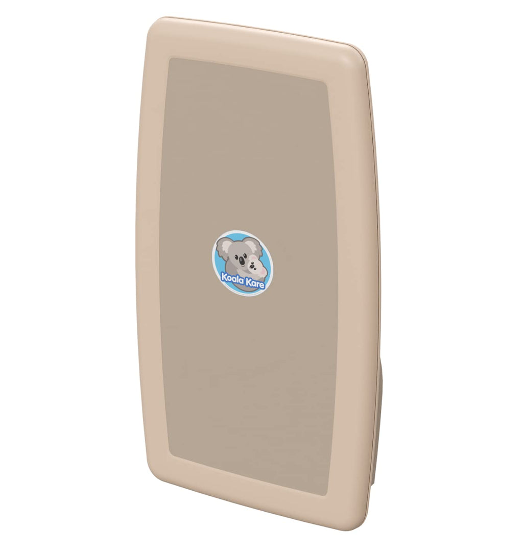 Beige Vertical Surface-Mounted Baby Changing Station-Table D787