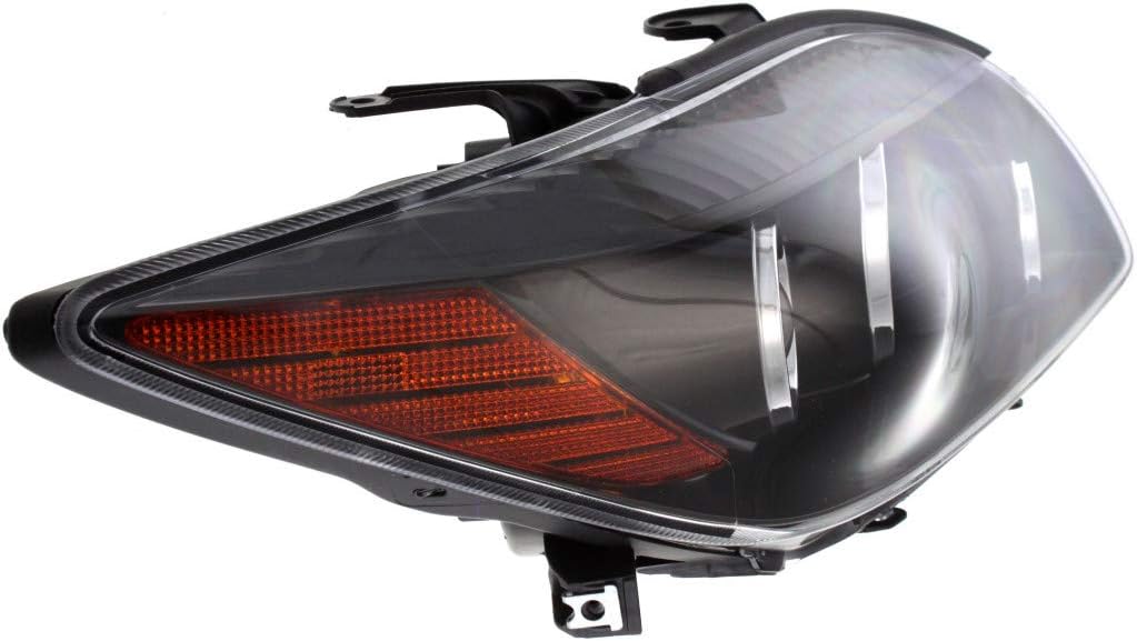 2008 2010 Scion tC Headlight Assembly Passenger Side Black Housing K712
