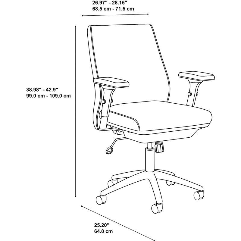 Black Leather Executive Office Chair K832