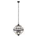 Gray Birch Geometric Chandelier B561