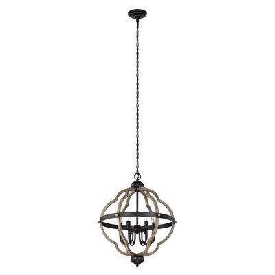 Gray Birch Geometric Chandelier B561
