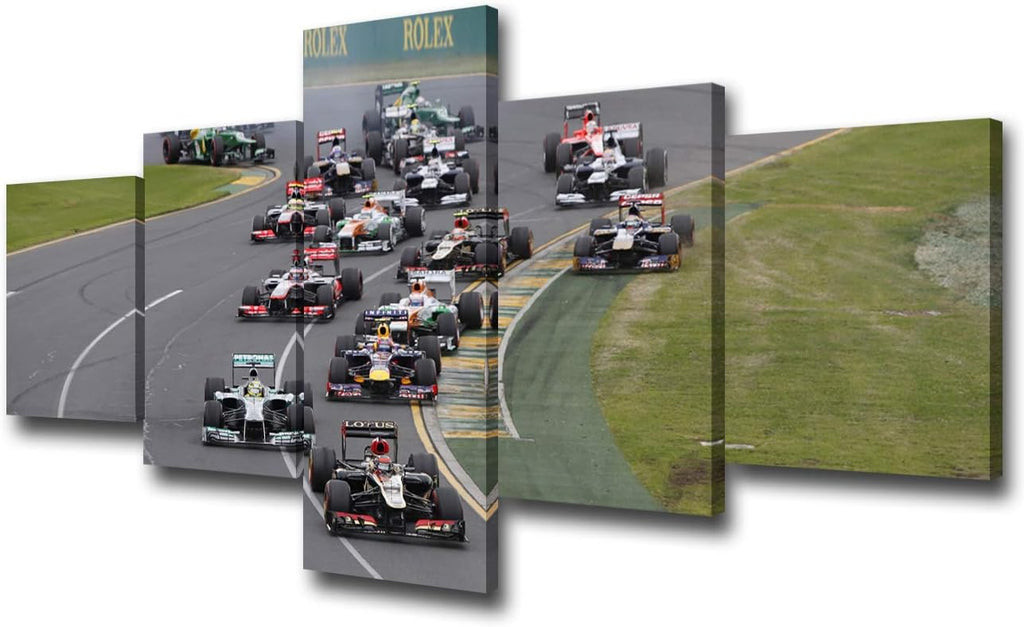 Racing Car Canvas Wall Art 60''Wx32''H Pack of 2 H252