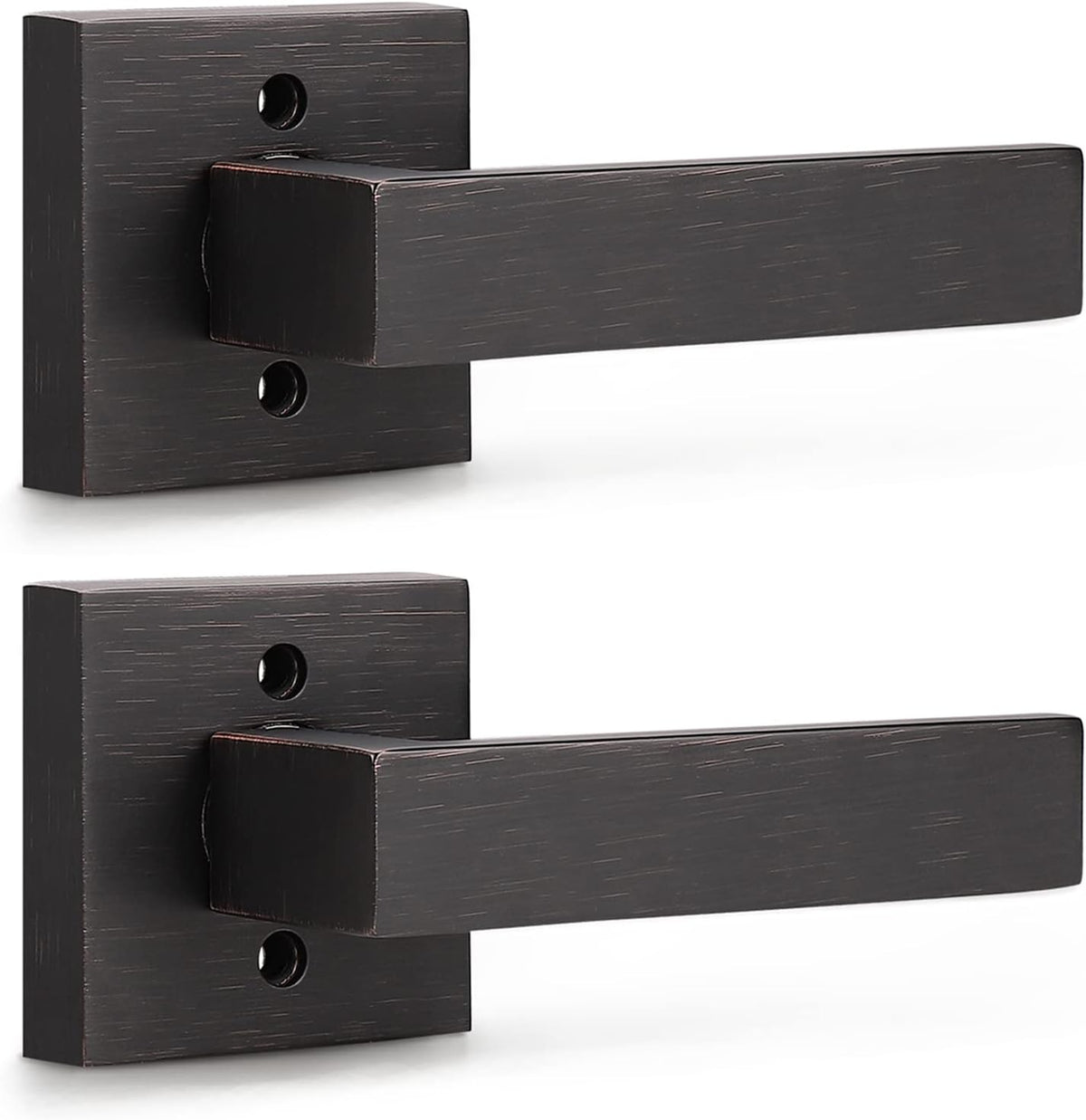 6 Pack Oil Rubbed Bronze Dummy Door Lever N597