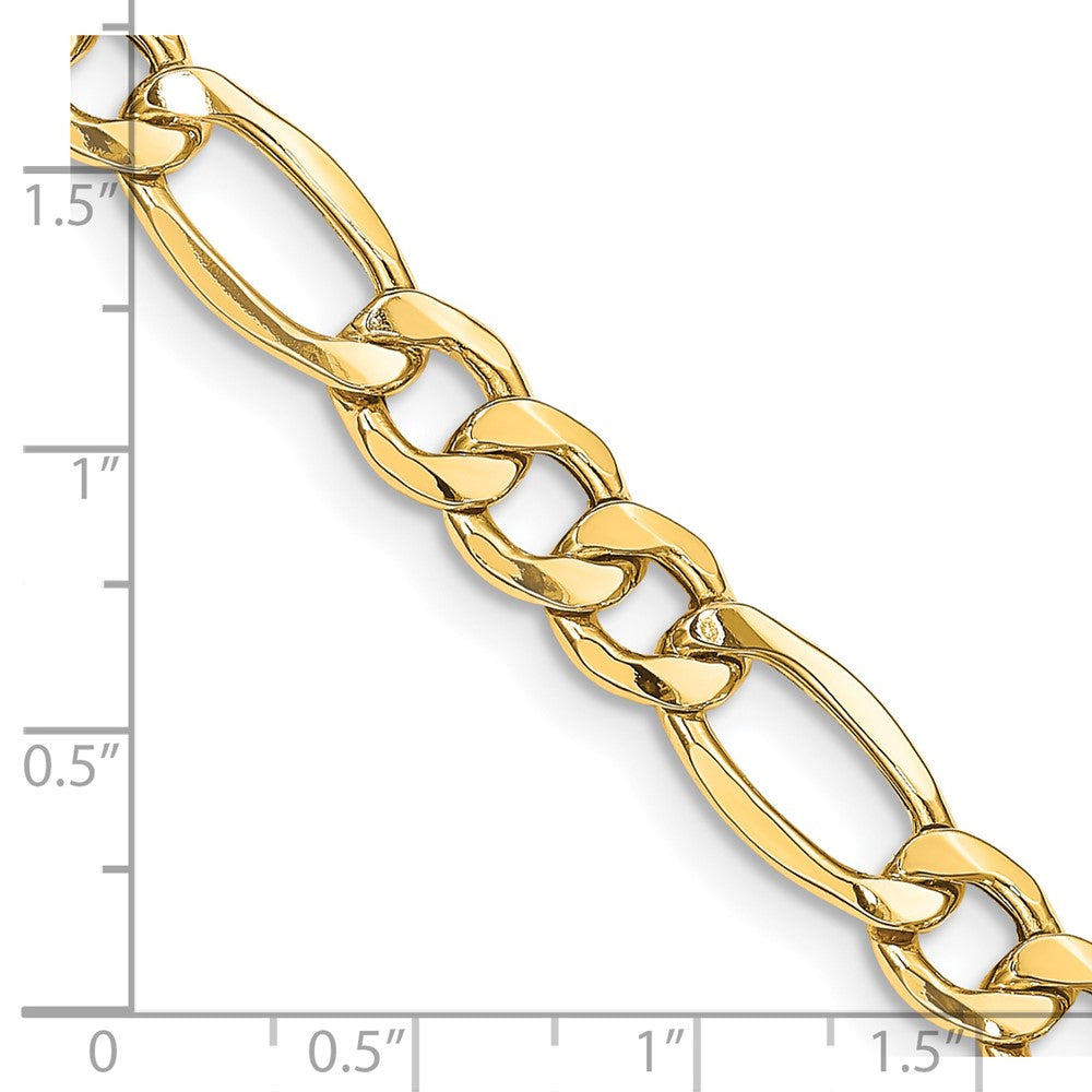 14K Yellow Gold Figaro Chain Necklace, 20 Inch J559