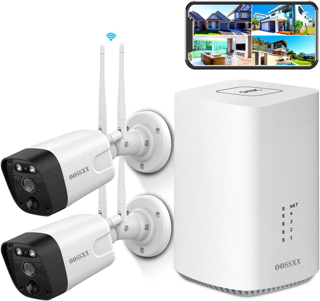 2K 3.0MP Wireless Security Camera System with 6TB HDD P34472