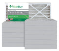 Silver MERV 8 18x25x4 Pleated AC Furnace Air Filter, Pack of 12 Y915215