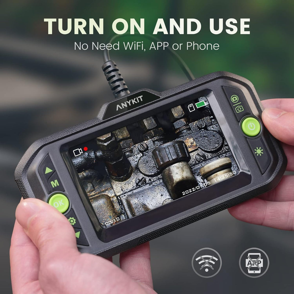 1080P Waterproof Inspection Camera with 4.3 Inch Screen B834