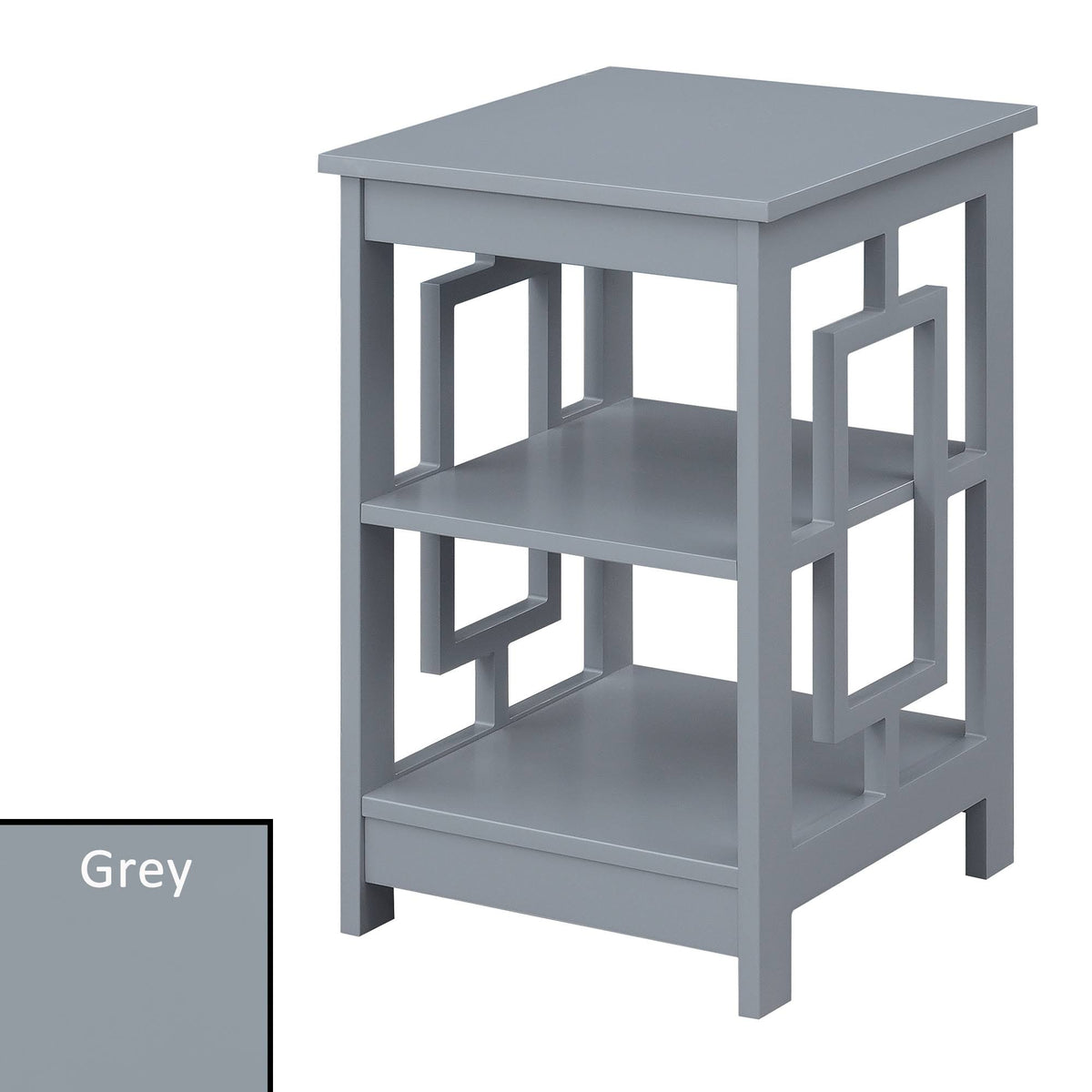 Black Square End Table O82286