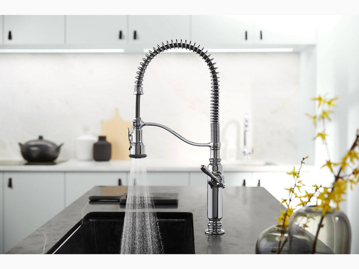 Vibrant Stainless Kitchen Sink Faucet D20727