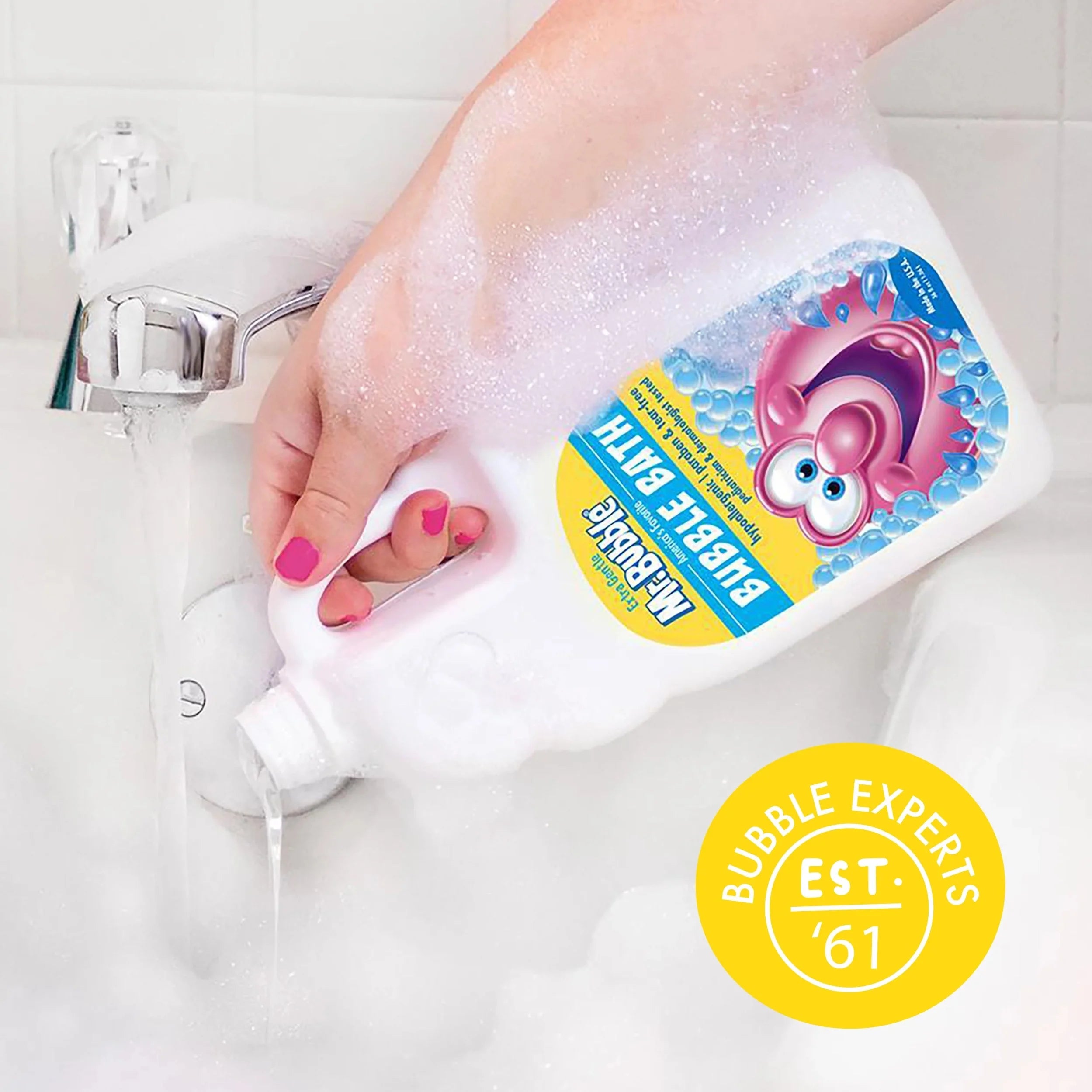 Extra Gentle Bubble Bath, Dye and Fragrance Free, 16 fl oz M5117
