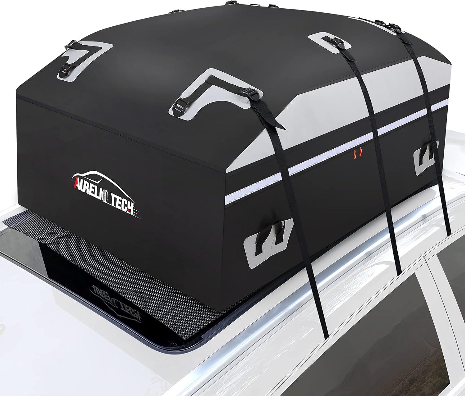 20 Cubic Feet Waterproof Car Rooftop Cargo Carrier Bag with Anti-Slip Mat I137095