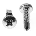 1/4-14 x 1/2 Self Drilling Screw Phillips Pan Head with Serration Low Carbon Steel Zinc Plated Y734