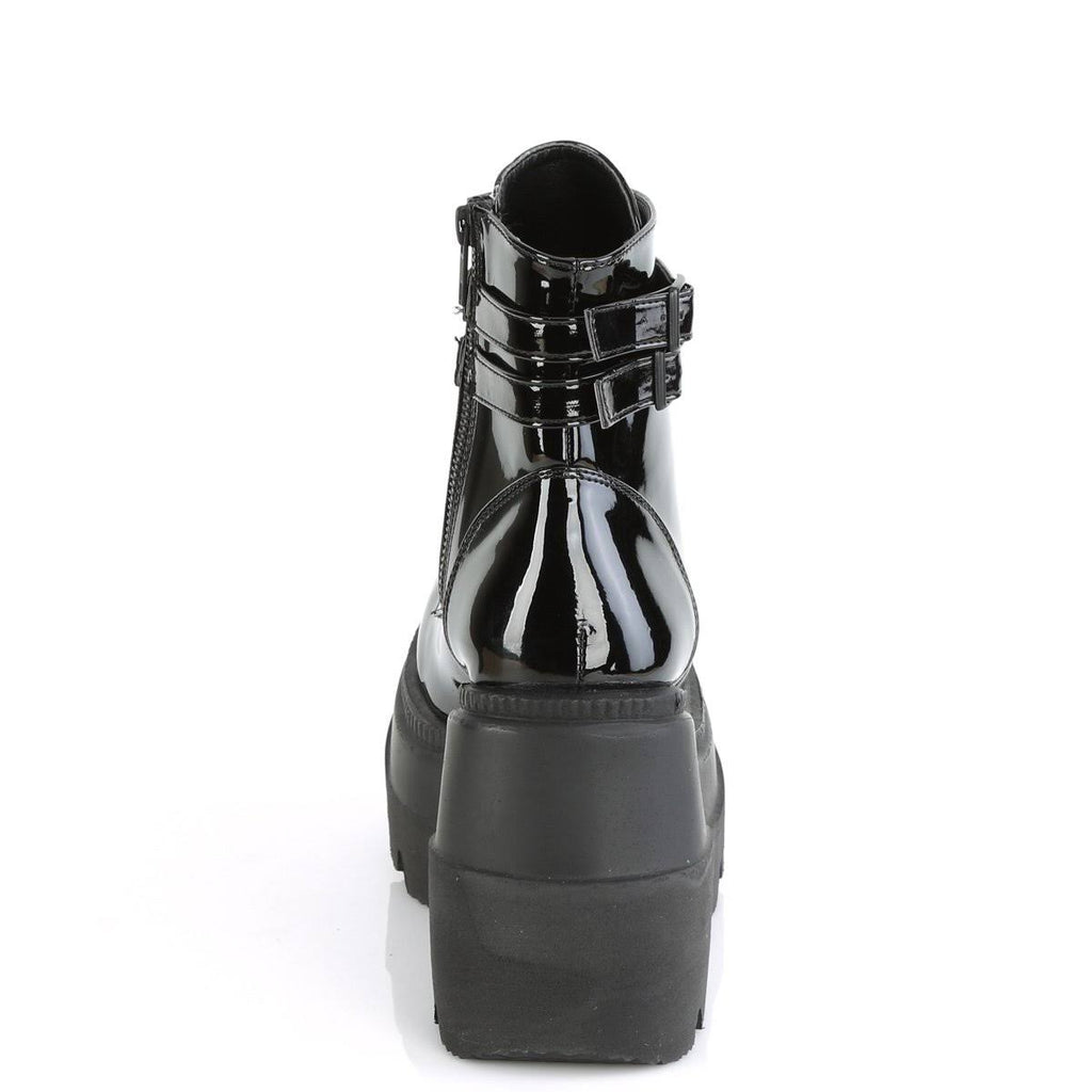 Black Vegan Leather Shoes J31584