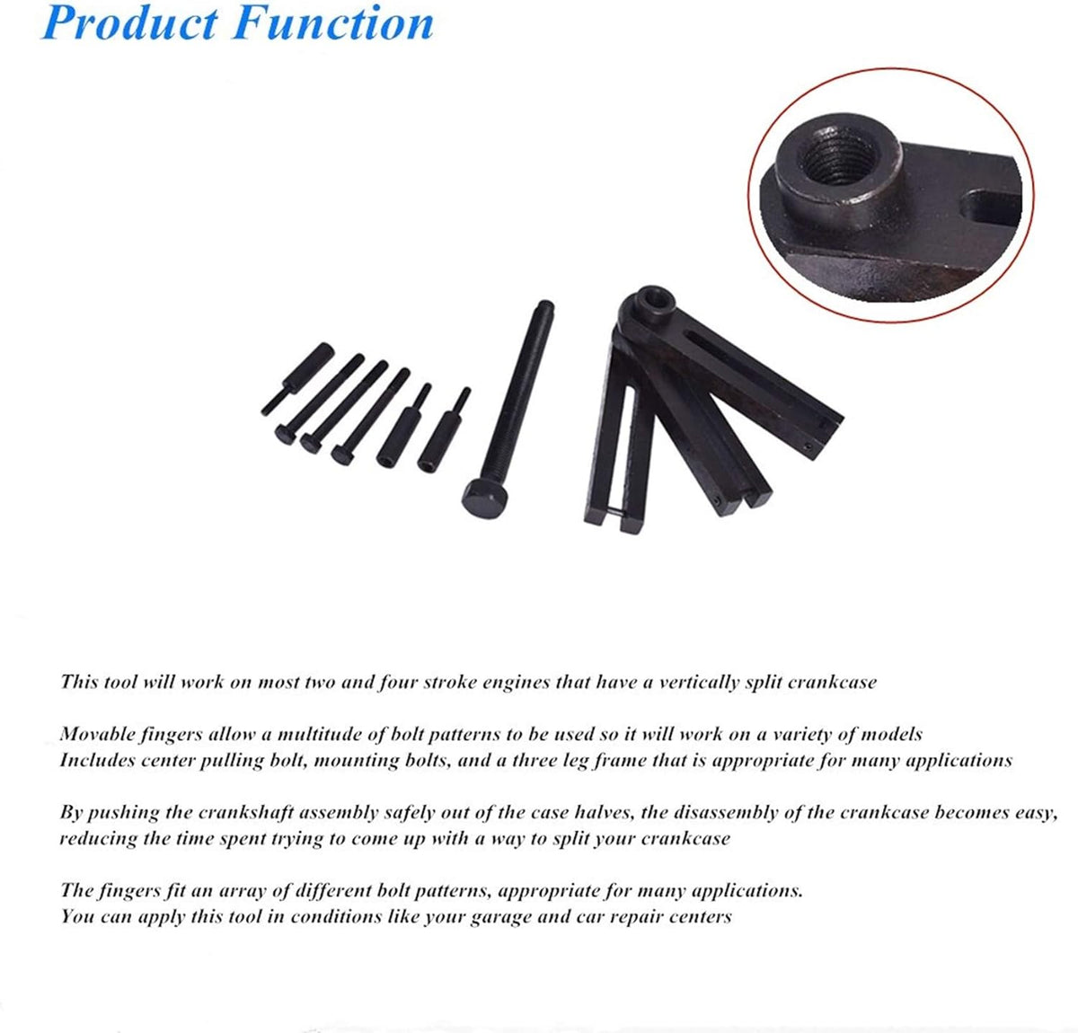 Crank Case Splitter Separator Puller Tool Set Pack of 2 F686
