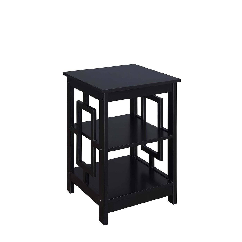 Black Square End Table O82286
