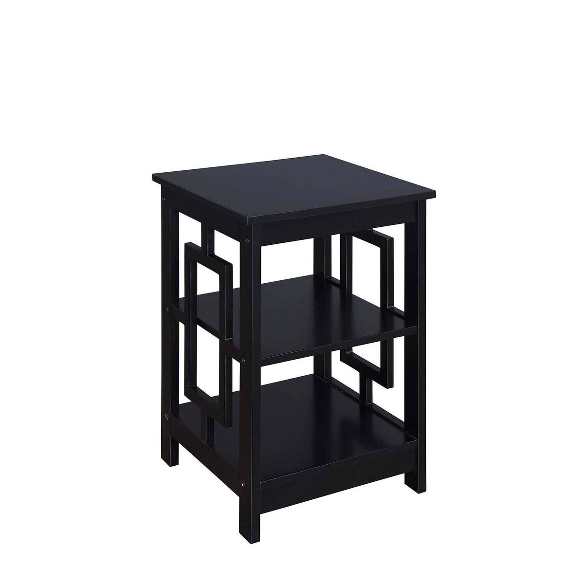 Black Square End Table O82286
