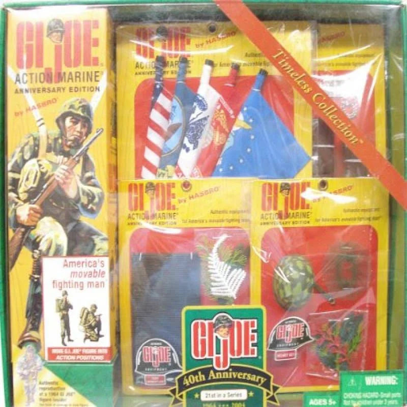 12 Gi Joe Action Marine and 4 Accessary Sets 40th Anniversary Figure G916750