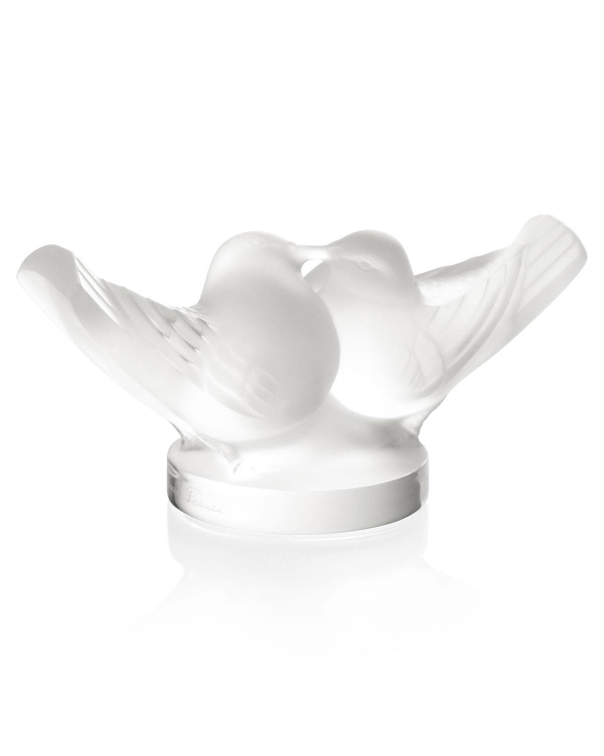 Clear Two Lovebirds Figurine J53318