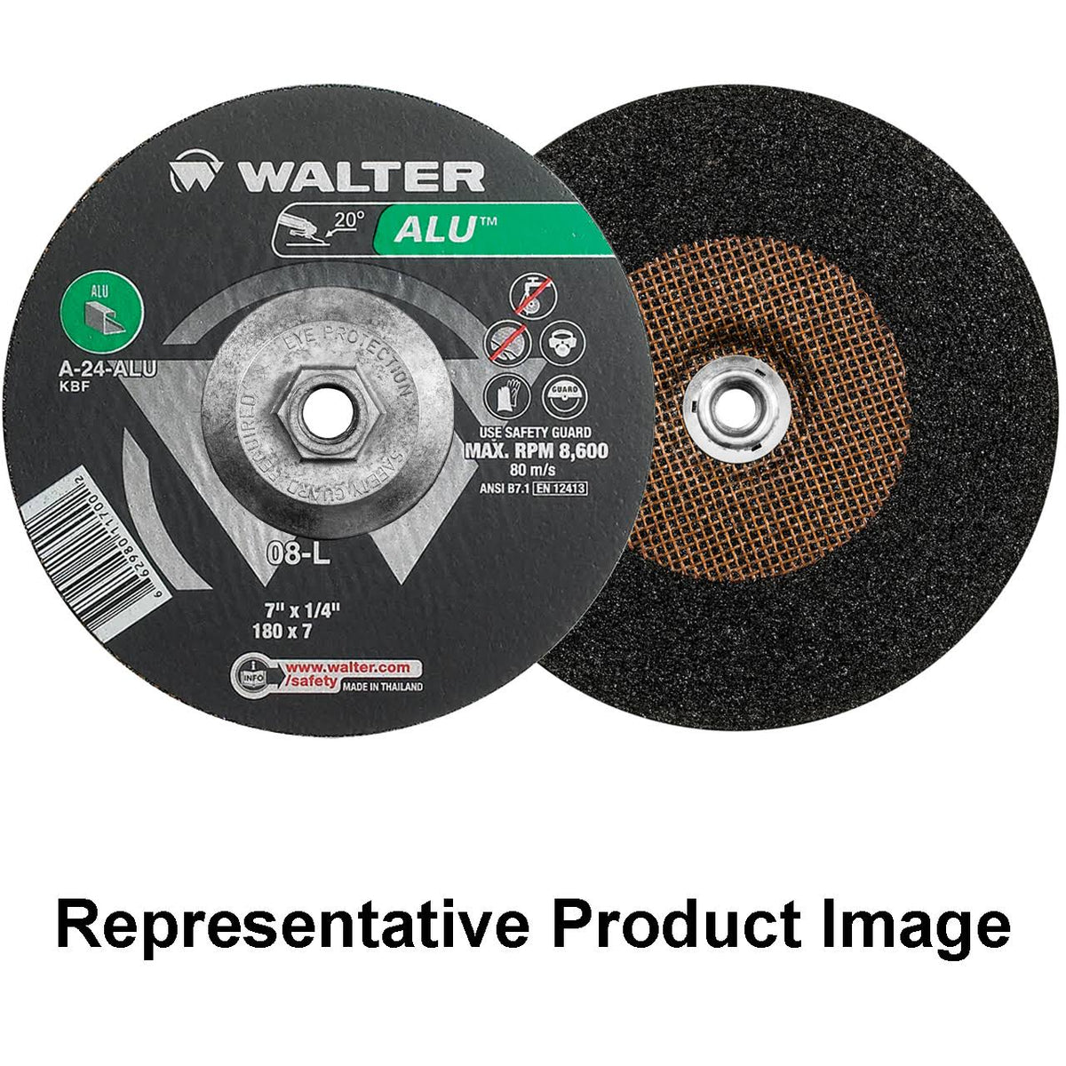 7x22 x 1/4x22 Type-27 Grinding Wheel 10 Pack L574