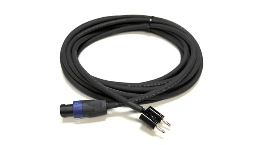 100& Speakon to Dual Banana Speaker Cable with 12AWG Wire G6292