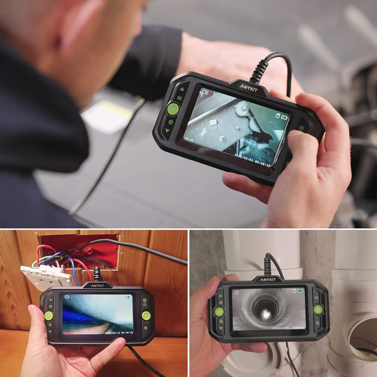 1080P Waterproof Inspection Camera with 4.3 Inch Screen B834