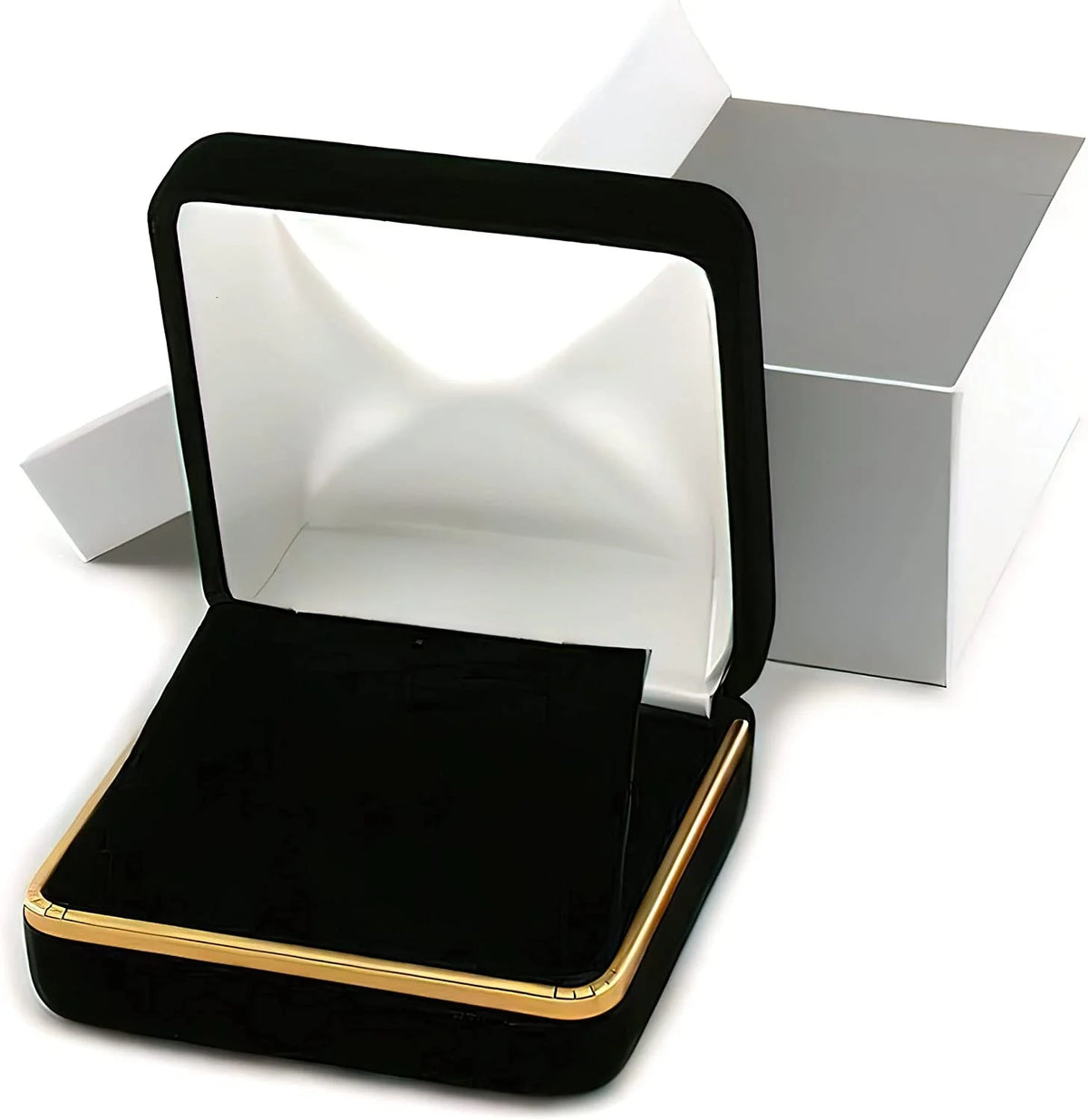 14K Two-Toned Gold Cubic Zirconia Men's Wedding Band R362