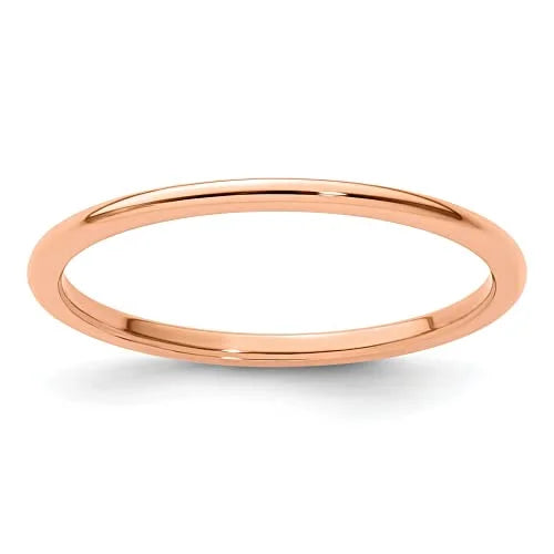 10K Rose Gold Stackable Band Ring J5692